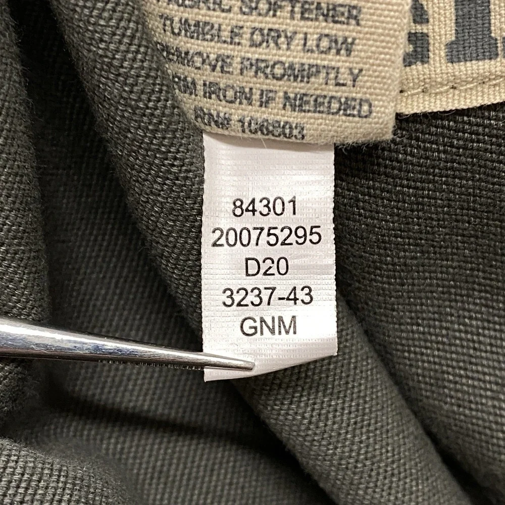 Duluth Trading Co. Flex Fire Hose Mens 40x29 Gray Slim Fit Cargo Carpenter Pants